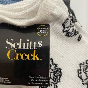 ✨ Schitt’s Creek Themed Women’s Ankle Socks (5 Pairs) - NWT ✨